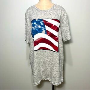 NWOT Large Graphic Patriotic American Flag T Shirt